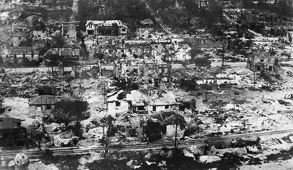 Wreckage in Garapan