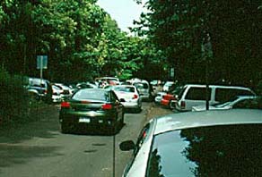 Cars at Ke`e Beach