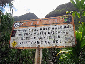 Hanakapi`ai sign