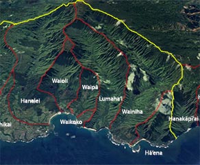 Lumaha`i map