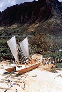 Hokule`a launching